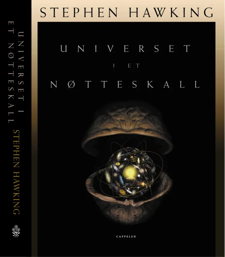 Omslag Universet i et nøtteskall av Stephen W. Hawking (Innbundet)