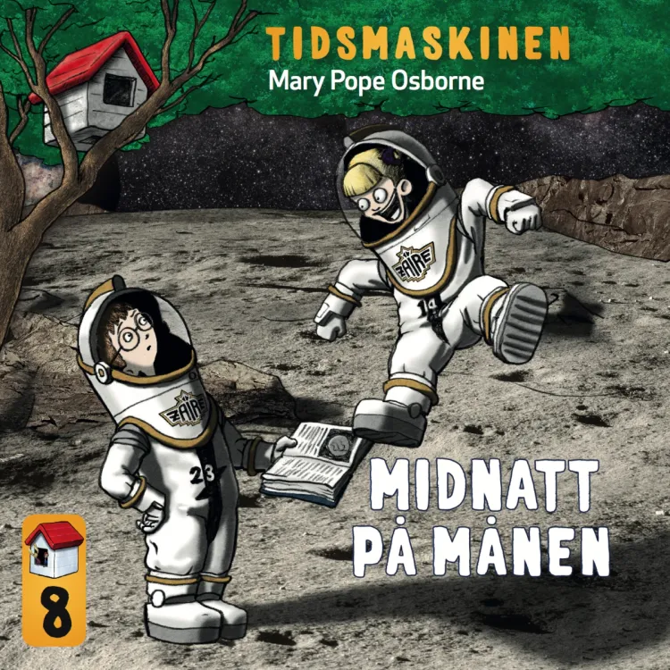 Omslag Midnatt på månen av Mary Pope Osborne (Lydbok)
