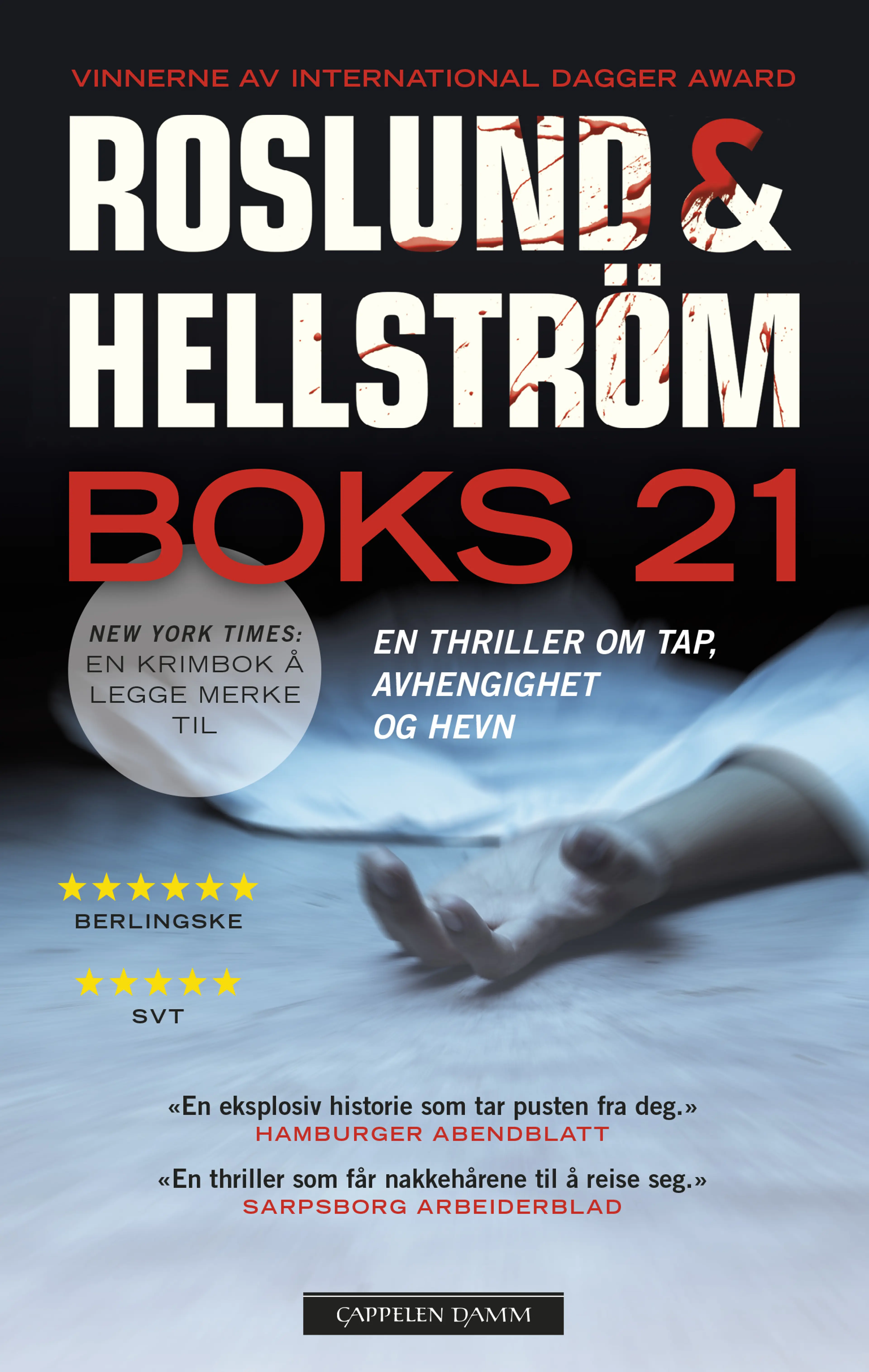 Omslag Boks 21 av Roslund &amp; Hellström (Heftet)