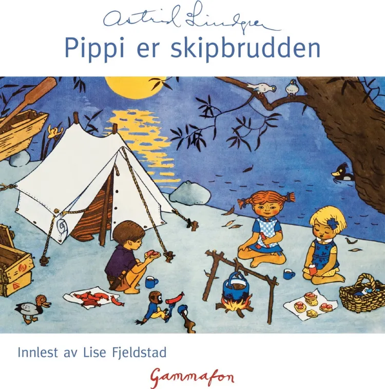 Omslag Pippi er skipbrudden av Astrid Lindgren (CD)