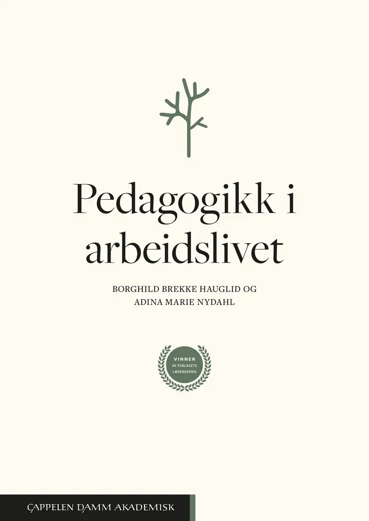 Omslag Pedagogikk i arbeidslivet av Borghild Brekke Hauglid og Adina Marie Nydahl (Heftet)