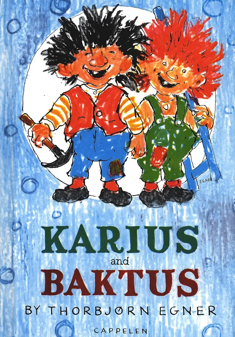 Omslag Karius and Baktus (engelsk utgave) av Thorbjørn Egner (Innbundet)