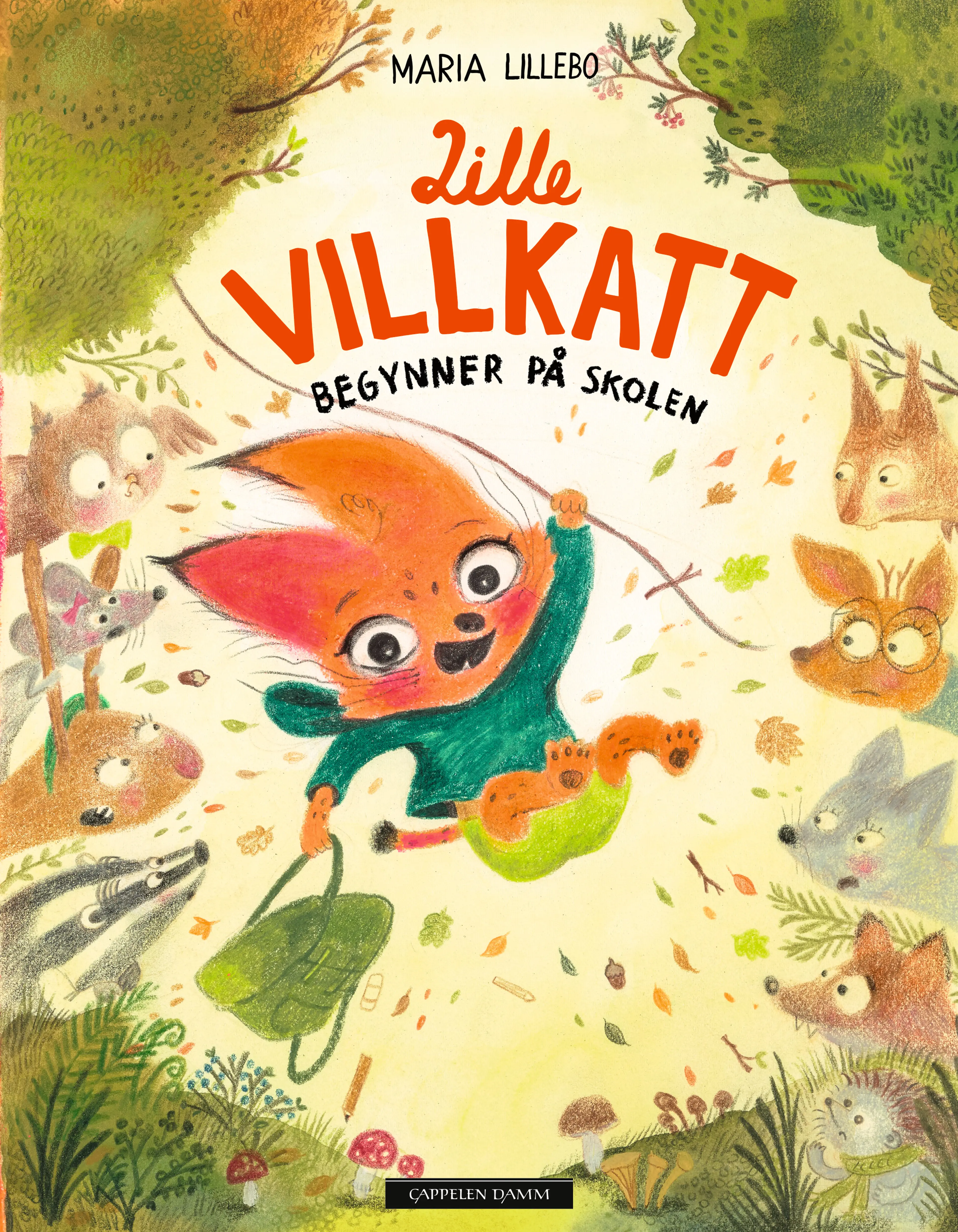 Omslag Lille Villkatt begynner på skolen av Maria Lillebo (Innbundet)