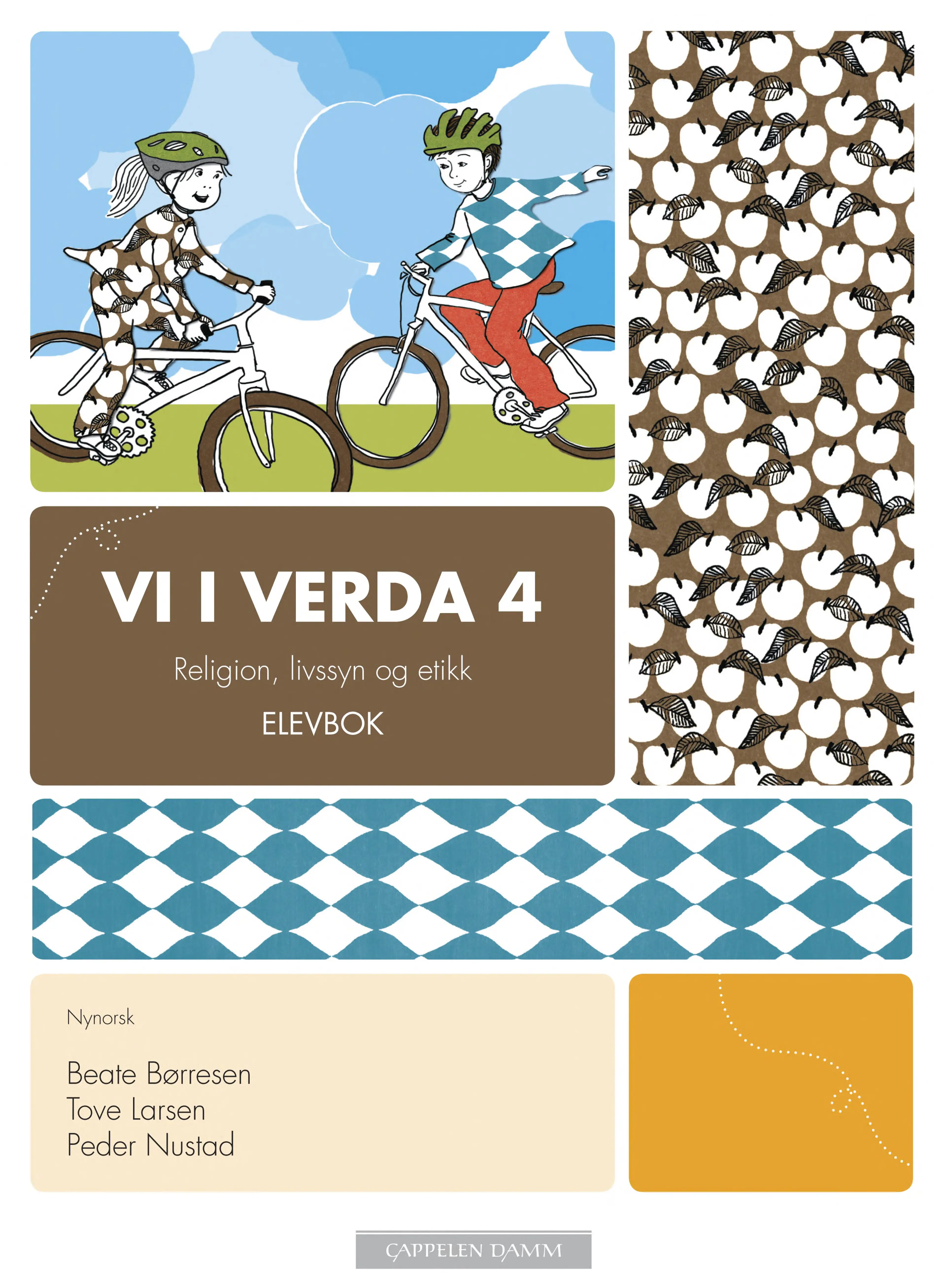 Omslag Vi i verda 4 Elevbok av Beate Børresen, Tove Larsen og Peder Nustad (Innbundet)