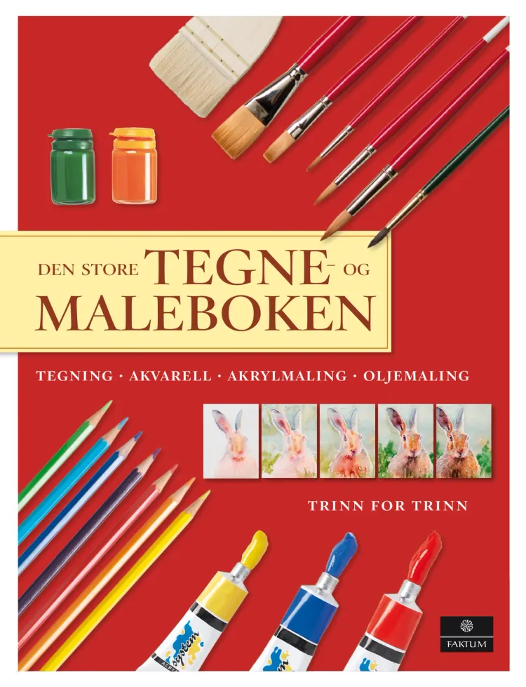 Omslag Den store tegne- og maleboken (Innbundet)