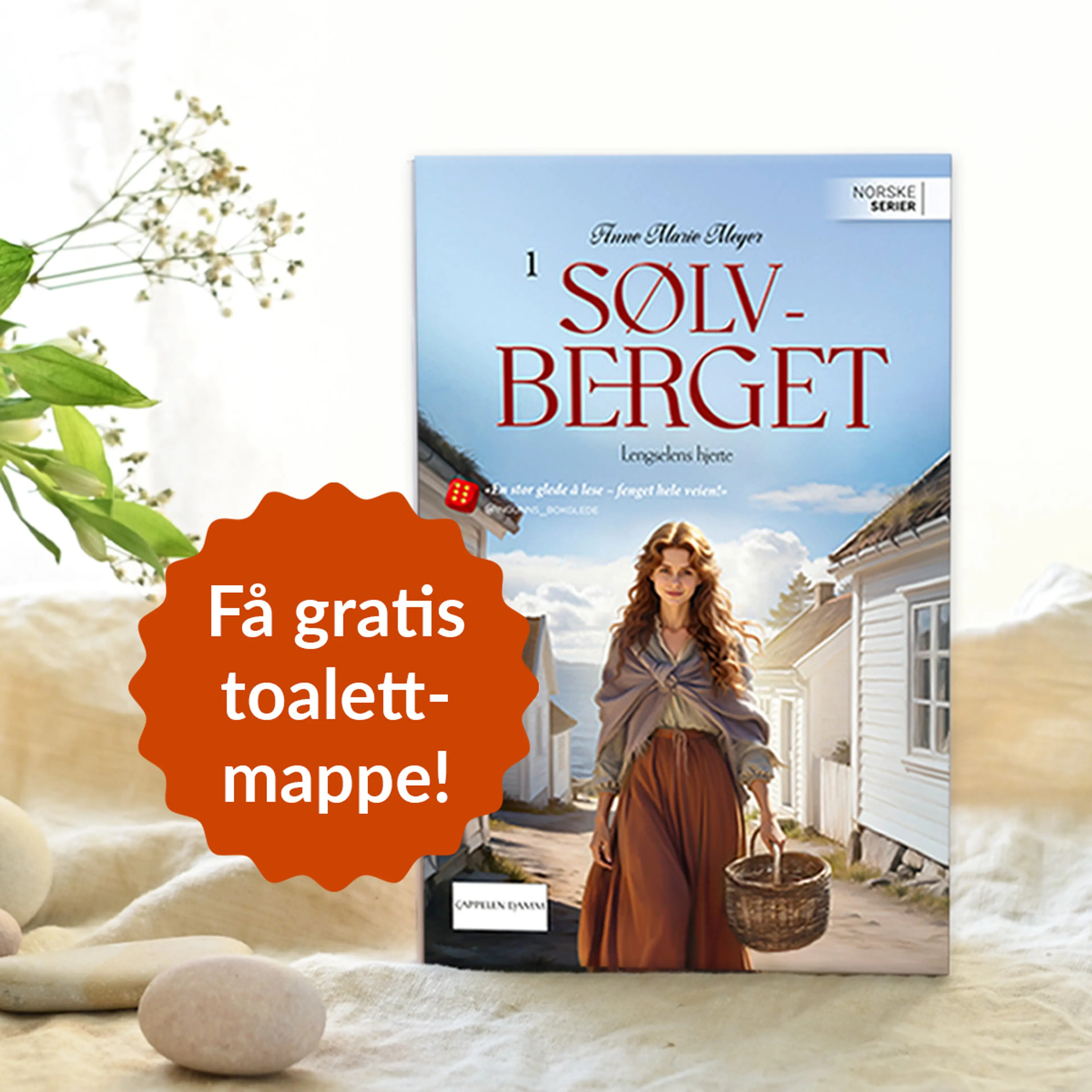 Foto av første bok i serien Sølvberget