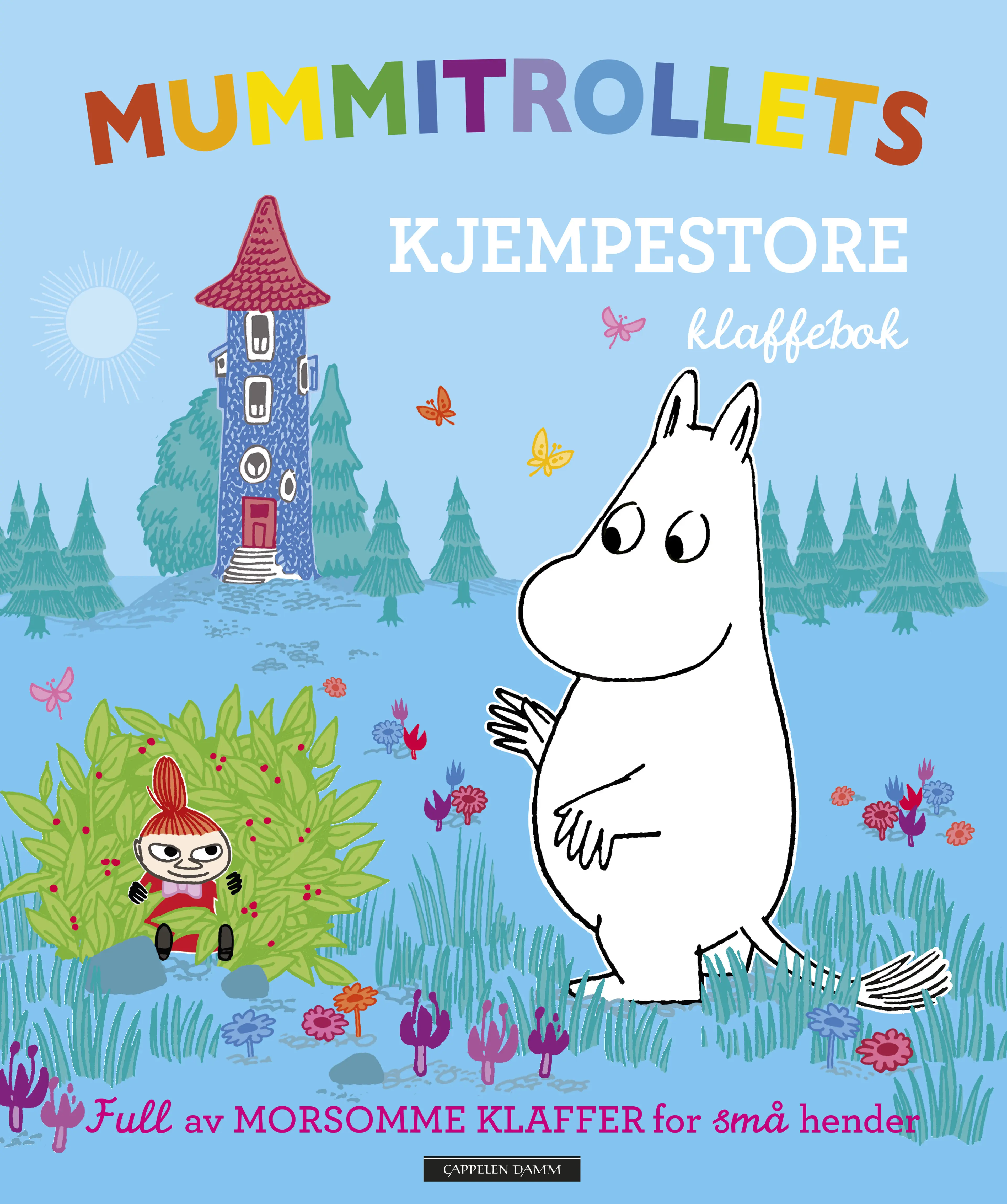 Omslag Mummitrollets KJEMPESTORE klaffebok (Innbundet)