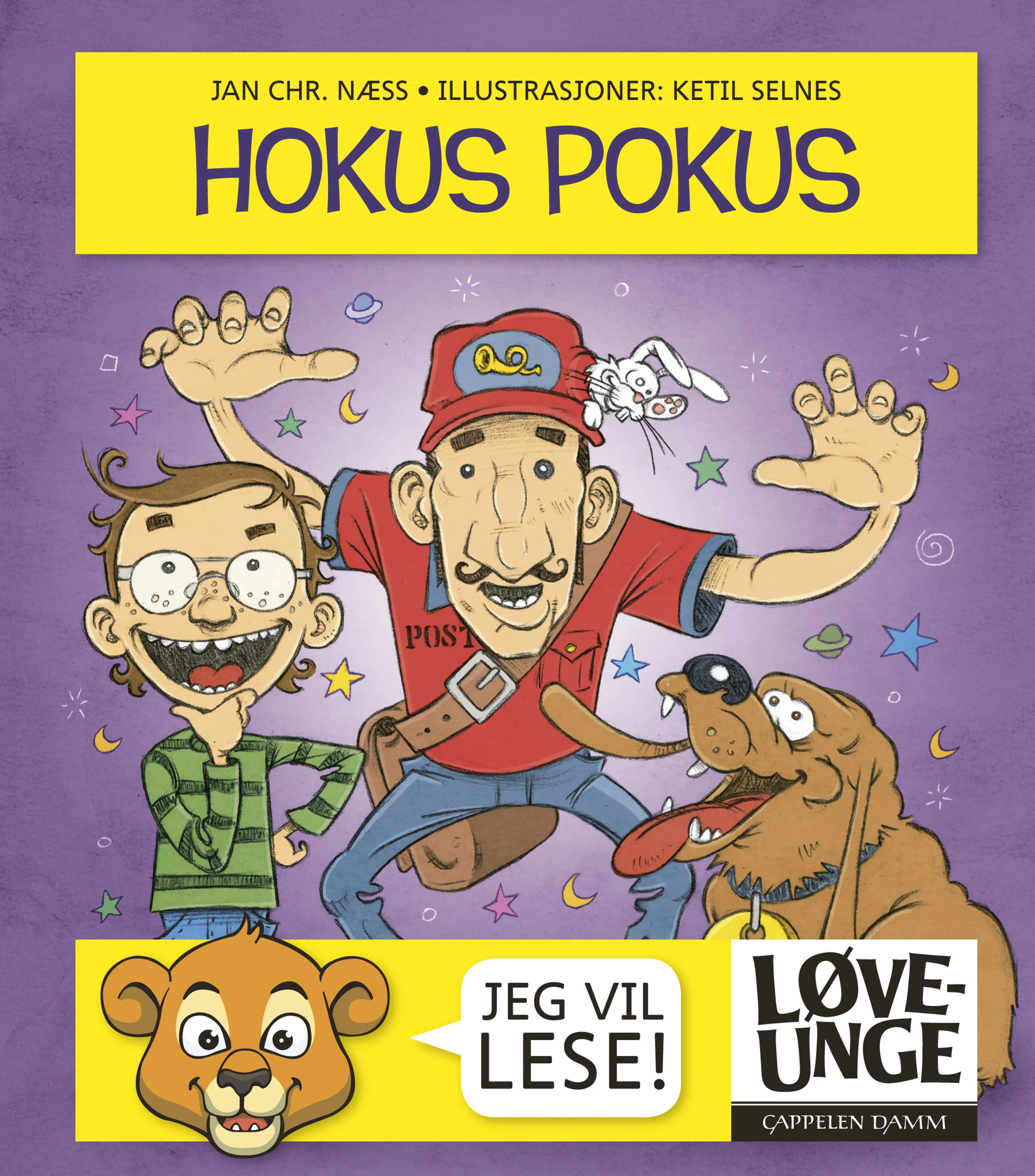 Omslag Løveunge - Hokus Pokus av Jan Chr. Næss (Innbundet)
