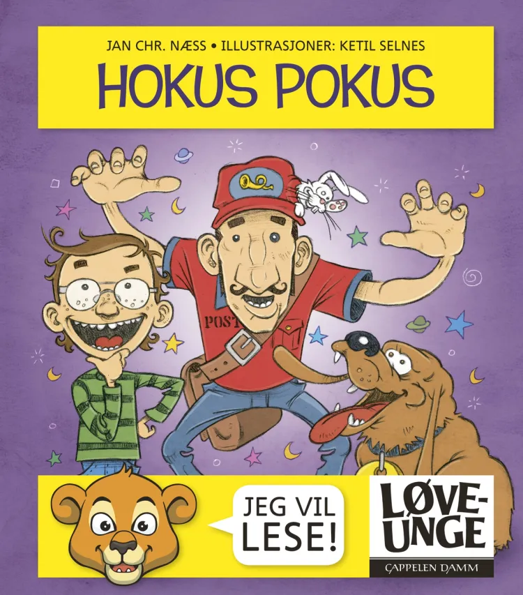 Omslag Løveunge - Hokus Pokus av Jan Chr. Næss (Innbundet)