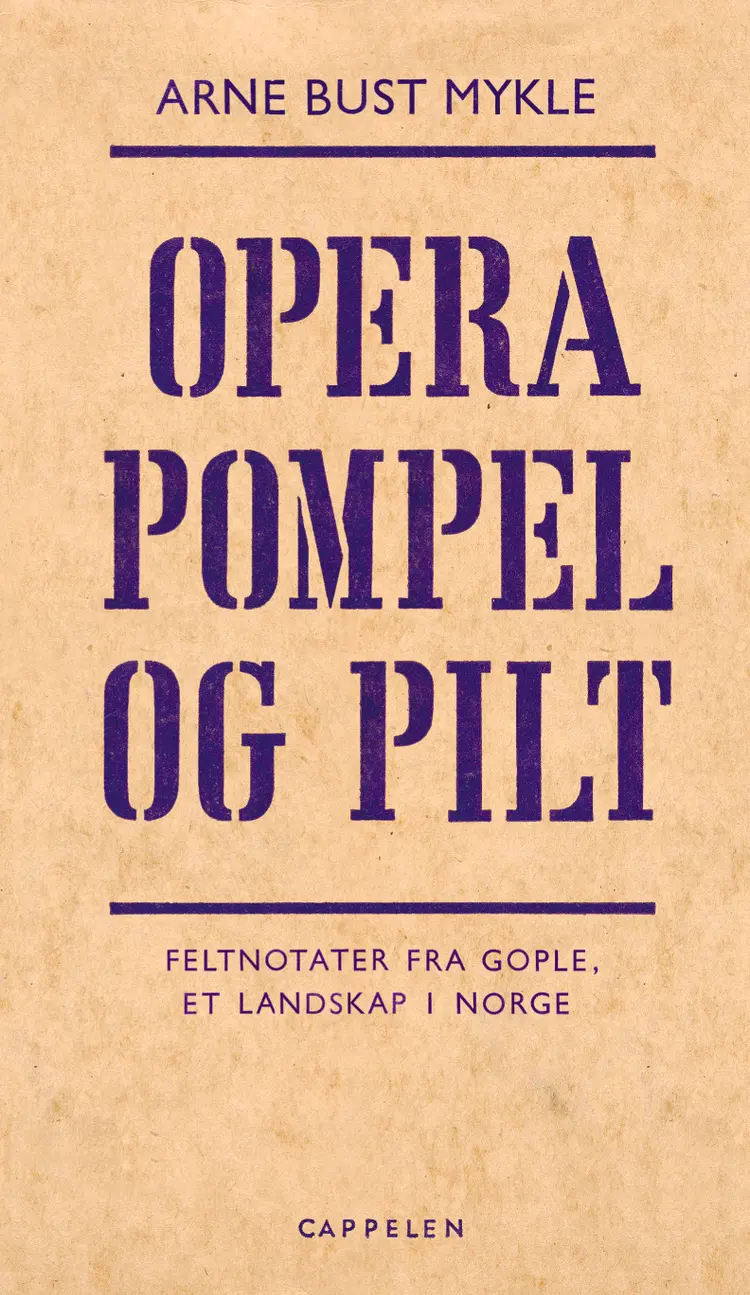 Omslag Opera Pompel og Pilt av Arne Bust Mykle (Innbundet)