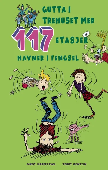 Omslag Gutta i trehuset med 117 etasjer av Andy Griffiths (Heftet)