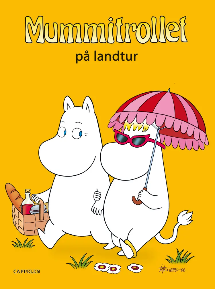 Omslag Mummitrollet på landtur av Tove Jansson (Innbundet)