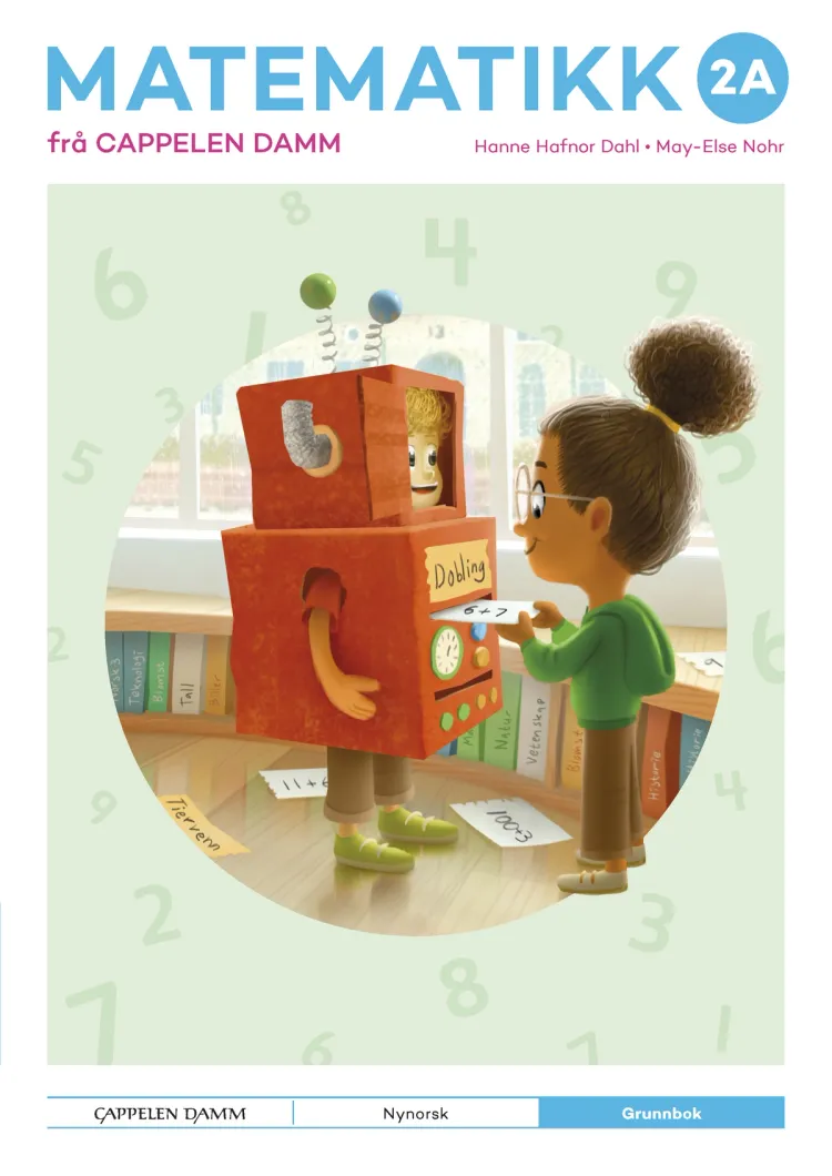 Omslag Matematikk 2A frå Cappelen Damm Grunnbok av Hanne Hafnor Dahl og May-Else Nohr (Heftet)