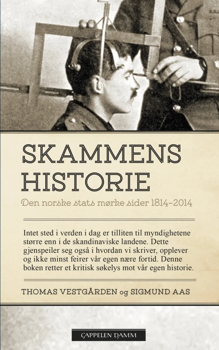 Omslag Skammens historie av Sigmund Aas (Heftet)
