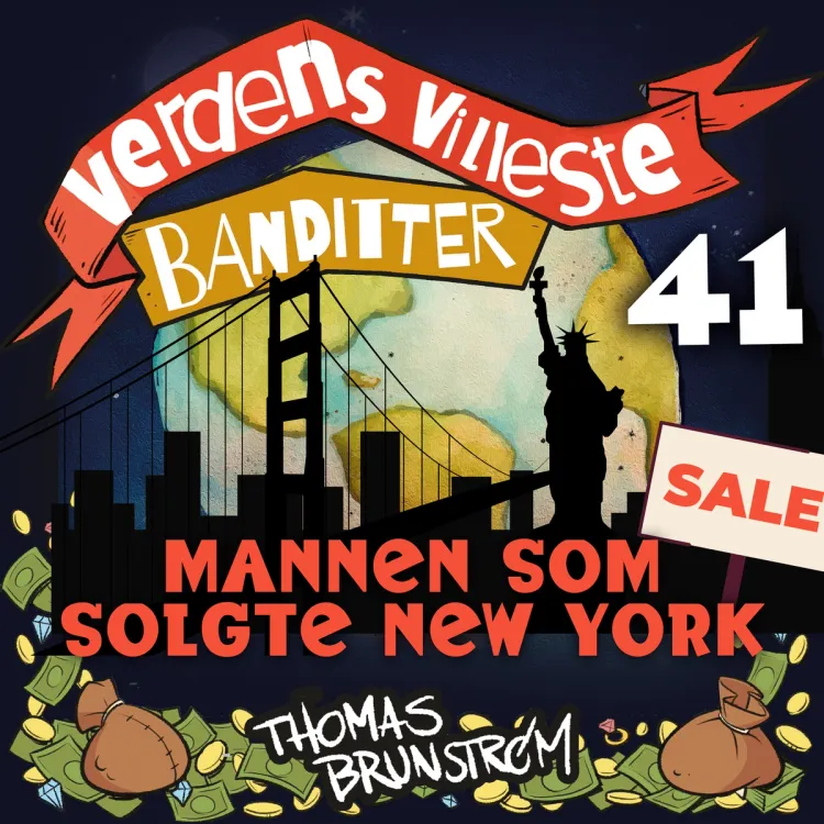 Omslag Mannen som solgte New York av Thomas Brunstrøm (Lydbok)