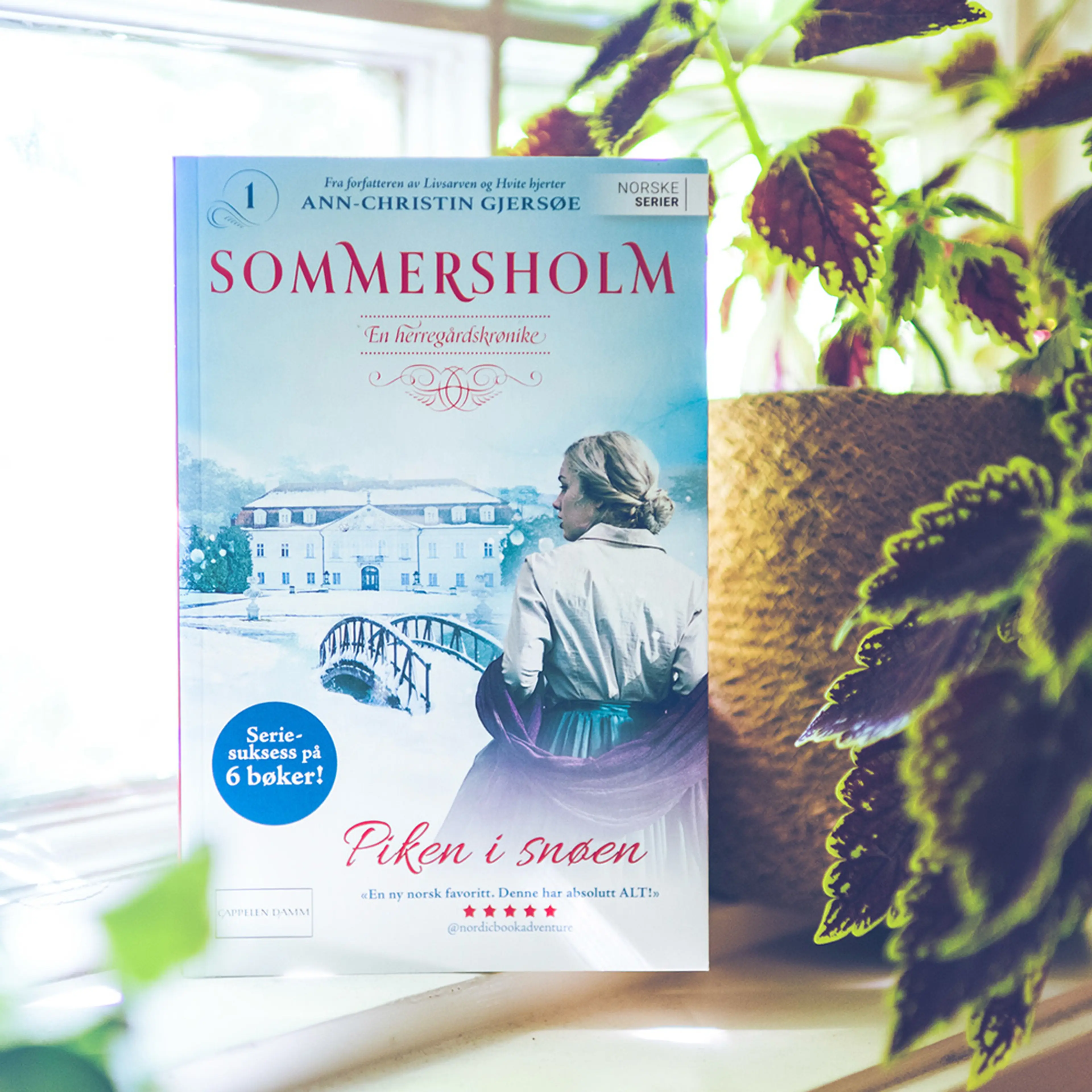 Foto av første bok i serien Sommersholm