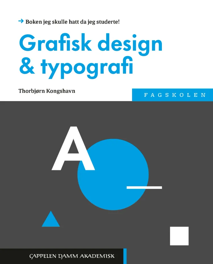 Omslag Grafisk design og typografi av Thorbjørn Kongshavn (Heftet)