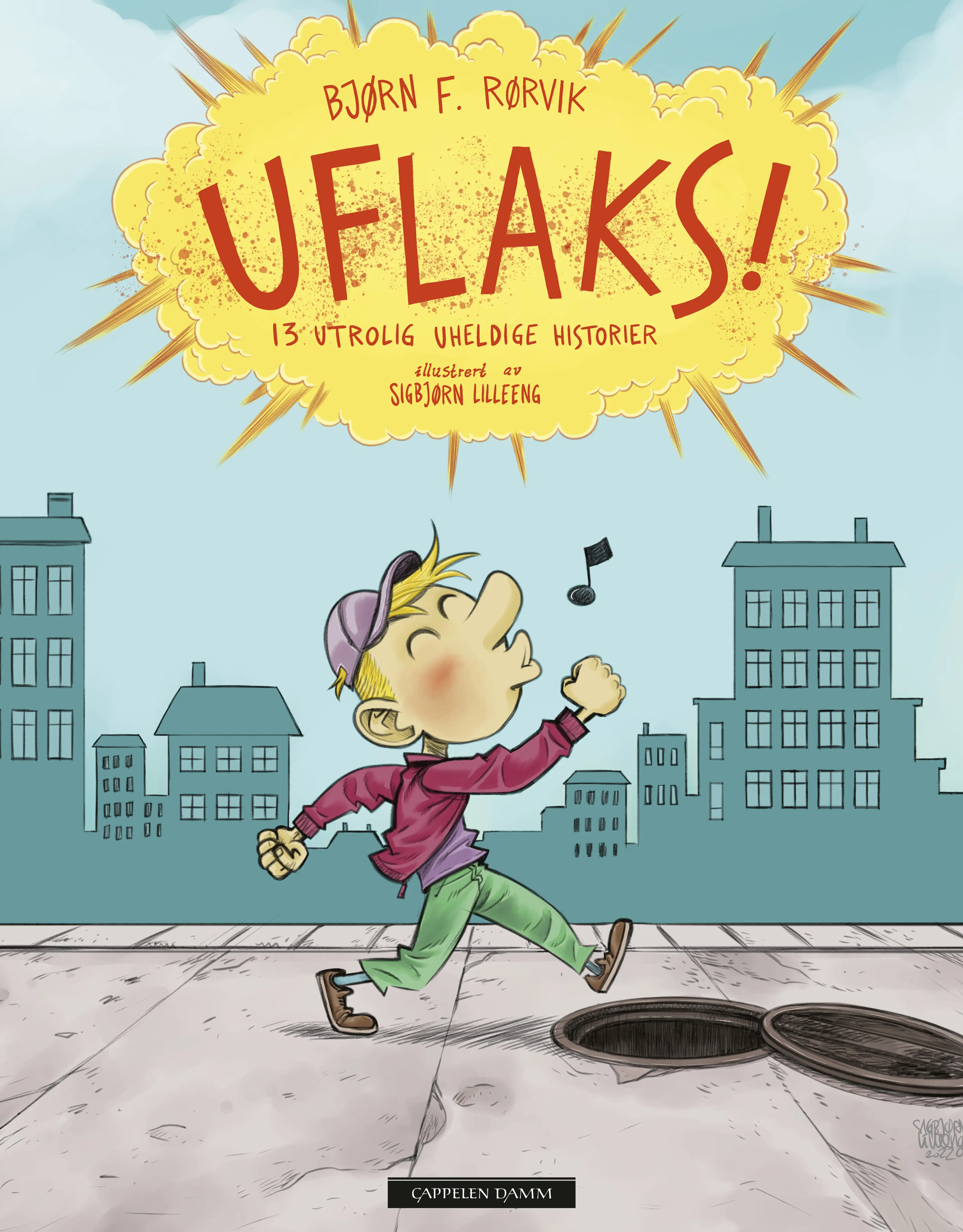 Omslag Uflaks av Bjørn F. Rørvik (Innbundet)