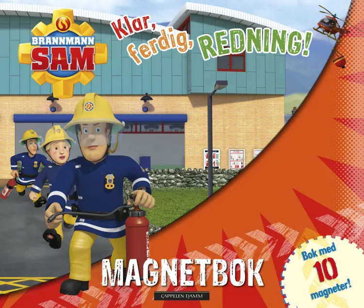 Omslag Brannmann Sam Magnetbok: Klar, ferdig, redning! (Innbundet)