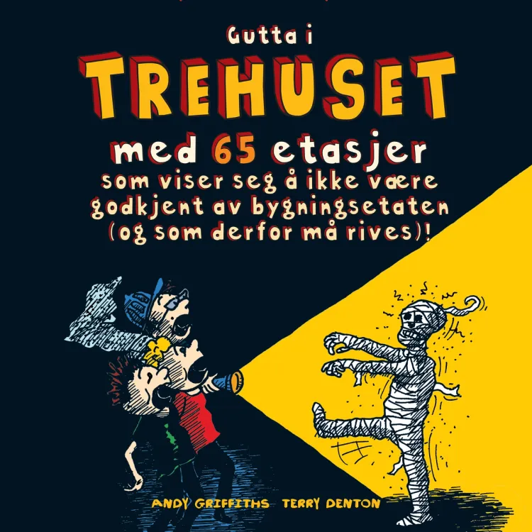 Omslag Gutta i trehuset med 65 etasjer av Andy Griffiths (Lydbok)