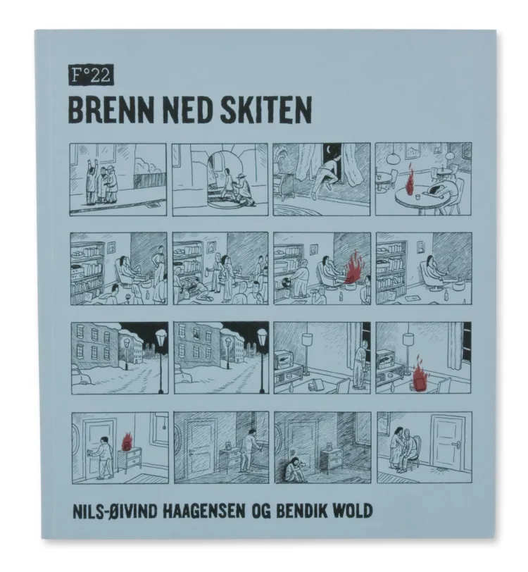 Omslag Brenn ned skiten av Nils-Øivind Haagensen og Bendik Wold (Heftet)