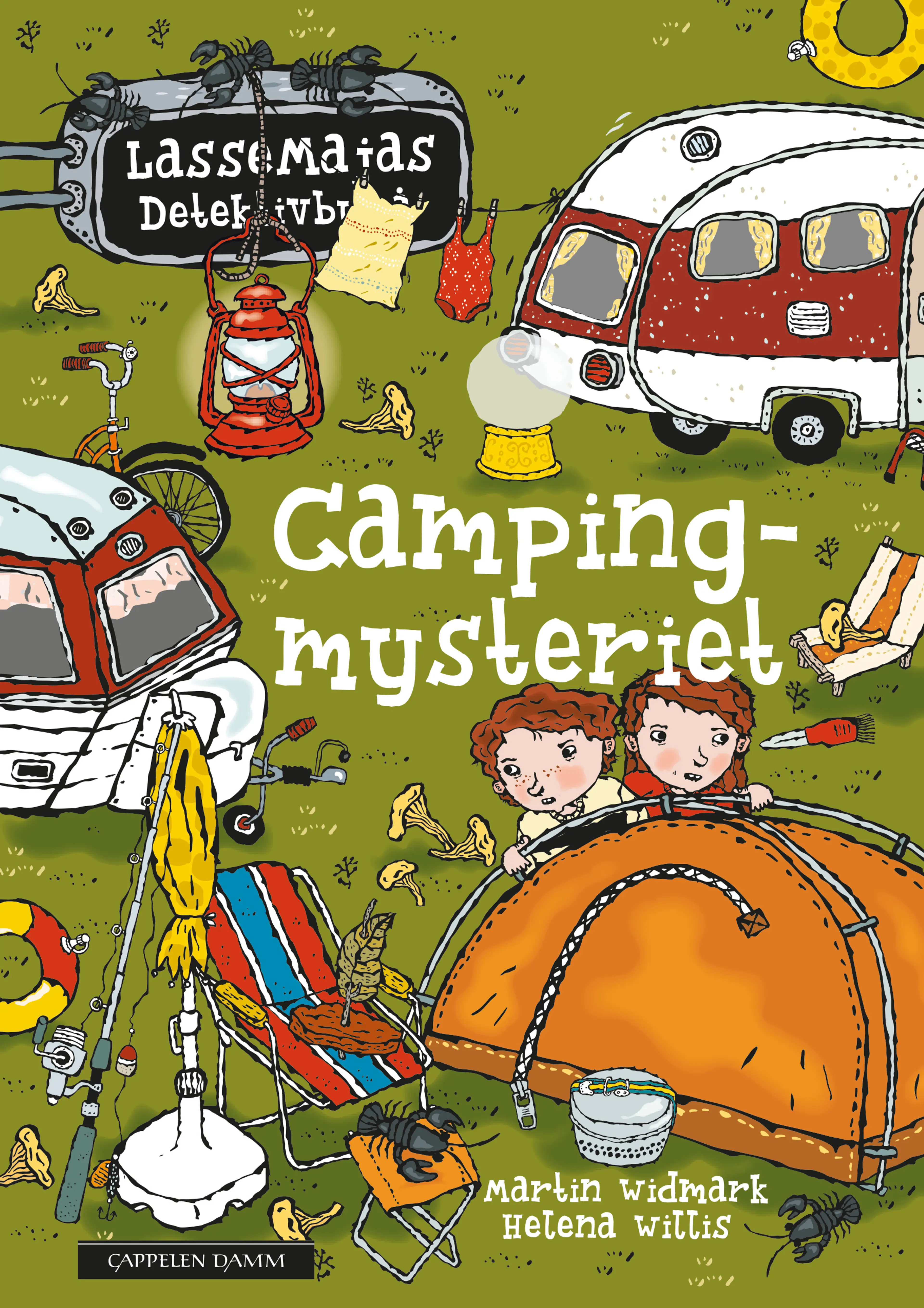 Omslag LasseMaja - Campingmysteriet av Martin Widmark (Innbundet)