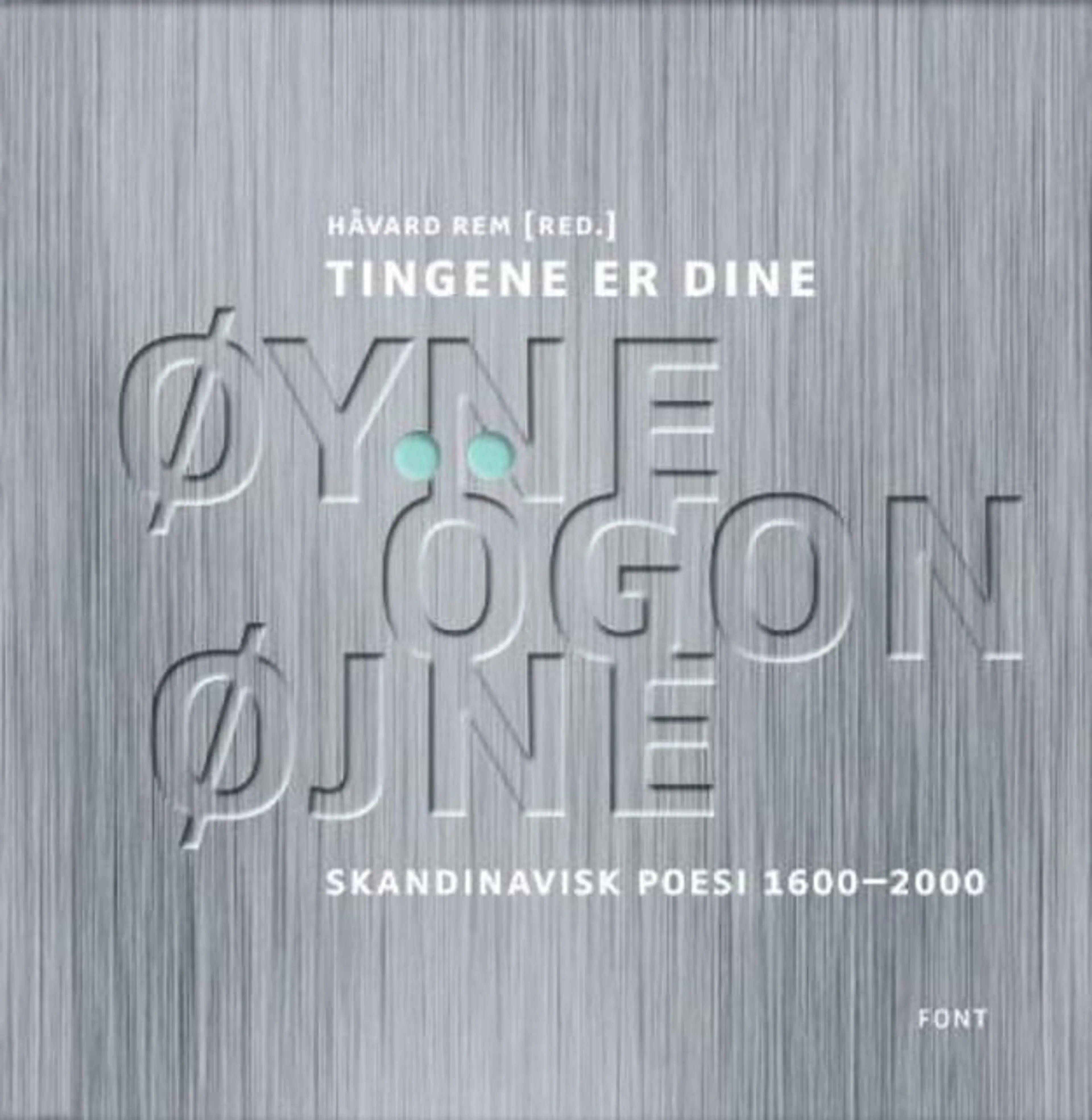 Omslag Tingene er dine øyne, ögon, øjne av Håvard Rem (Innbundet)