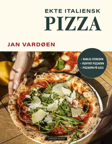 Omslag Ekte italiensk pizza av Jan Vardøen (Innbundet)