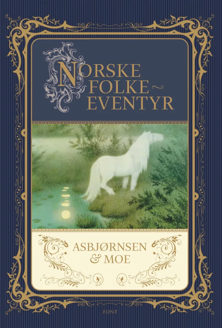 Omslag Norske folkeeventyr av Peter Christen Asbjørnsen og Jørgen Moe (Innbundet)