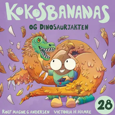 Omslag Kokosbananas og dinosaurjakten av Rolf Magne G. Andersen (Lydbok)