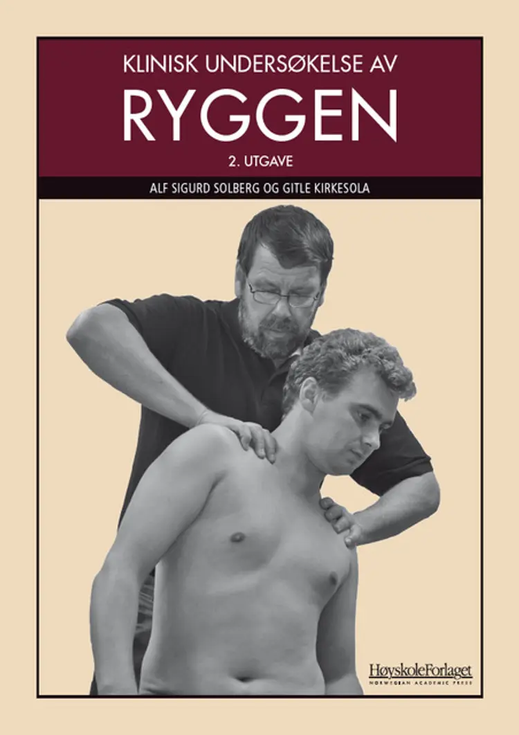 Omslag Klinisk undersøkelse av ryggen av Alf Sigurd Solberg og Gitle Kirkesola (Heftet)