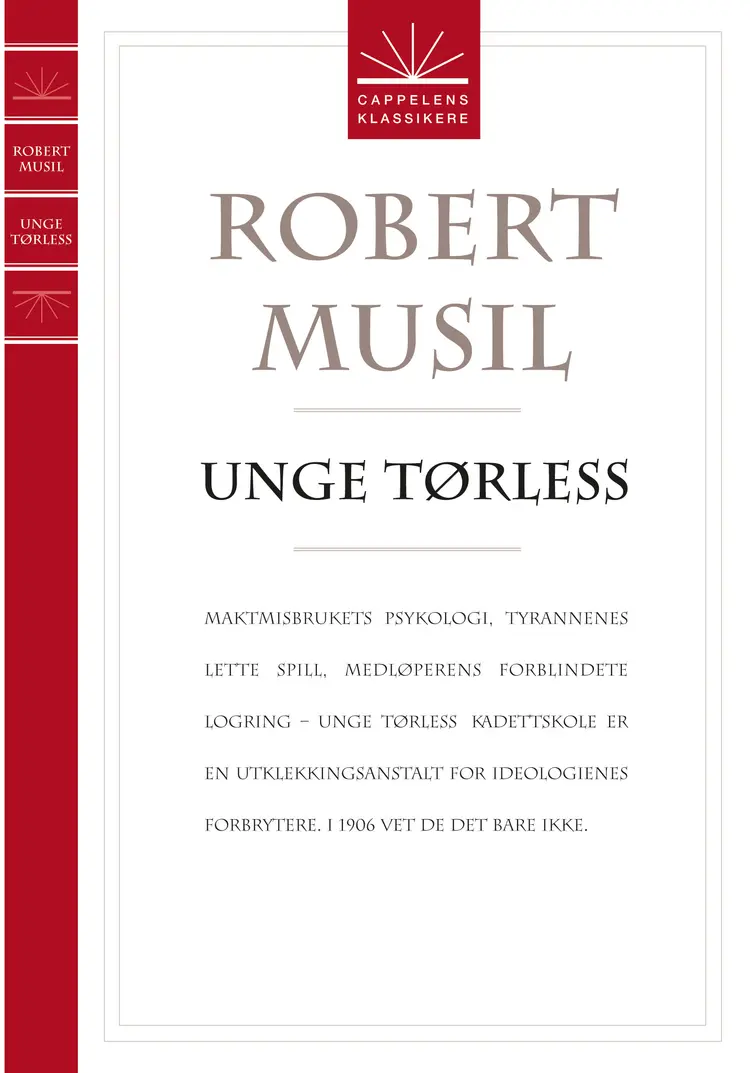 Omslag Unge Tørless av Robert Musil (Heftet)