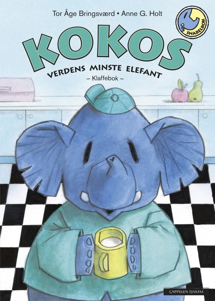 Omslag Kokos - Verdens minste elefant av Tor Åge Bringsværd og Anne G. Holt (Innbundet)