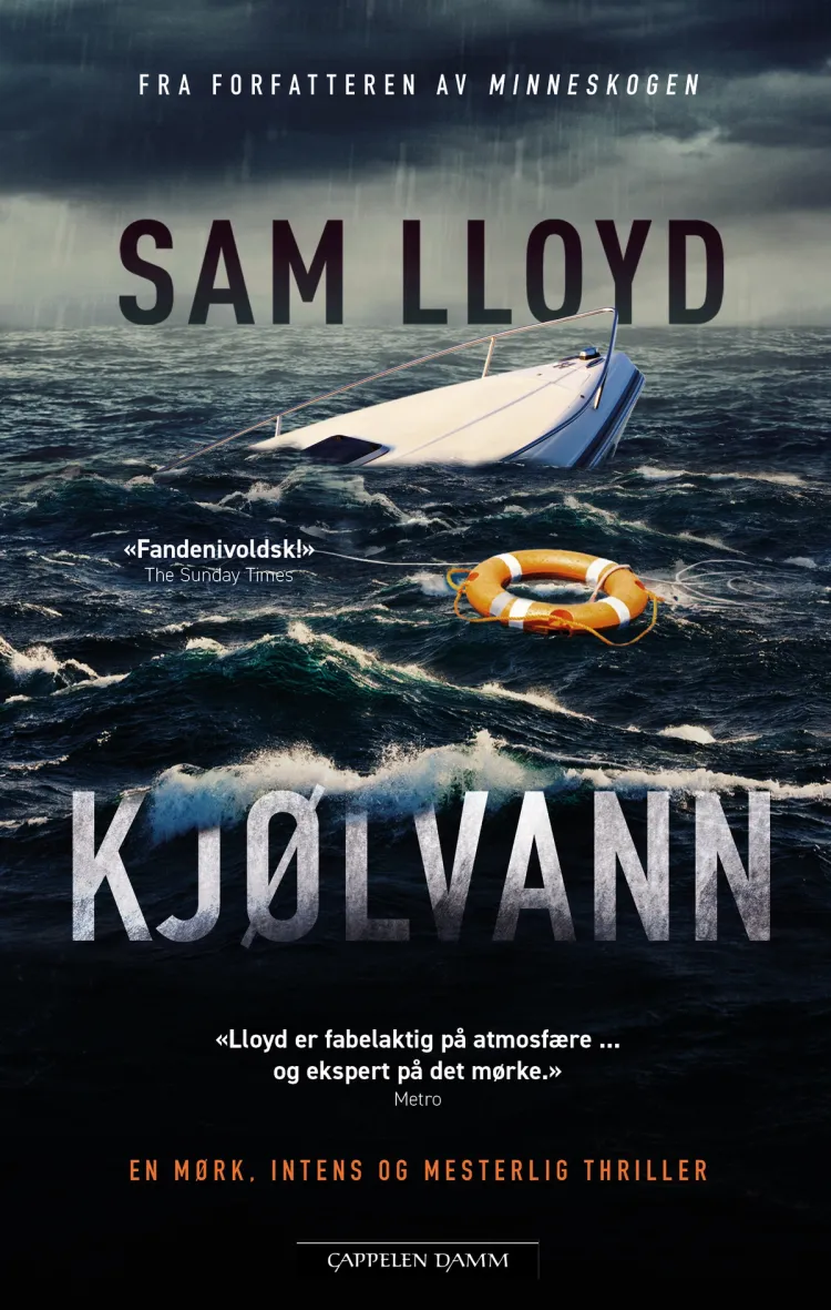 Omslag Kjølvann av Sam Lloyd (Innbundet)