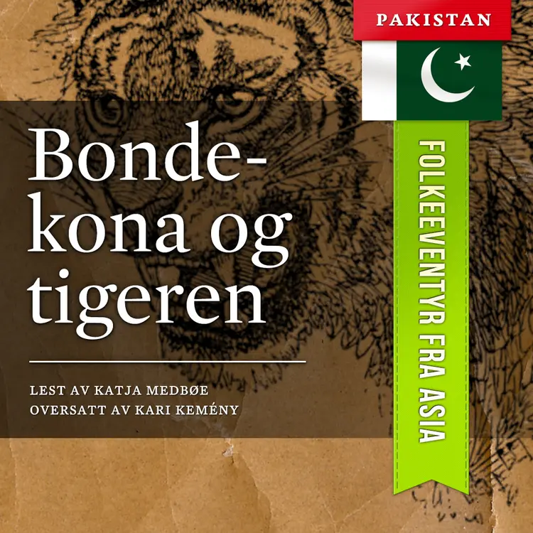Omslag Bondekona og tigeren av Flere (Lydbok)