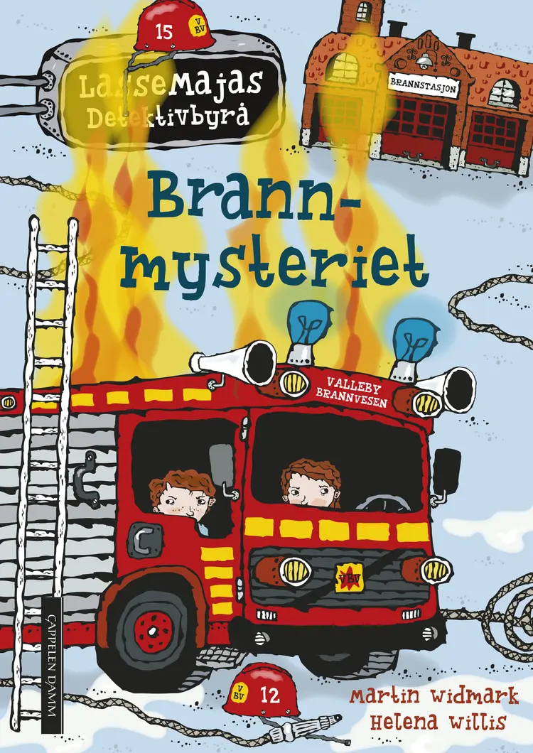 Omslag LasseMaja - Brannmysteriet av Martin Widmark (Innbundet)