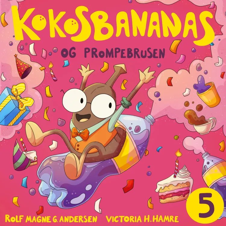 Omslag Kokosbananas og prompebrusen av Rolf Magne Andersen (Lydbok)