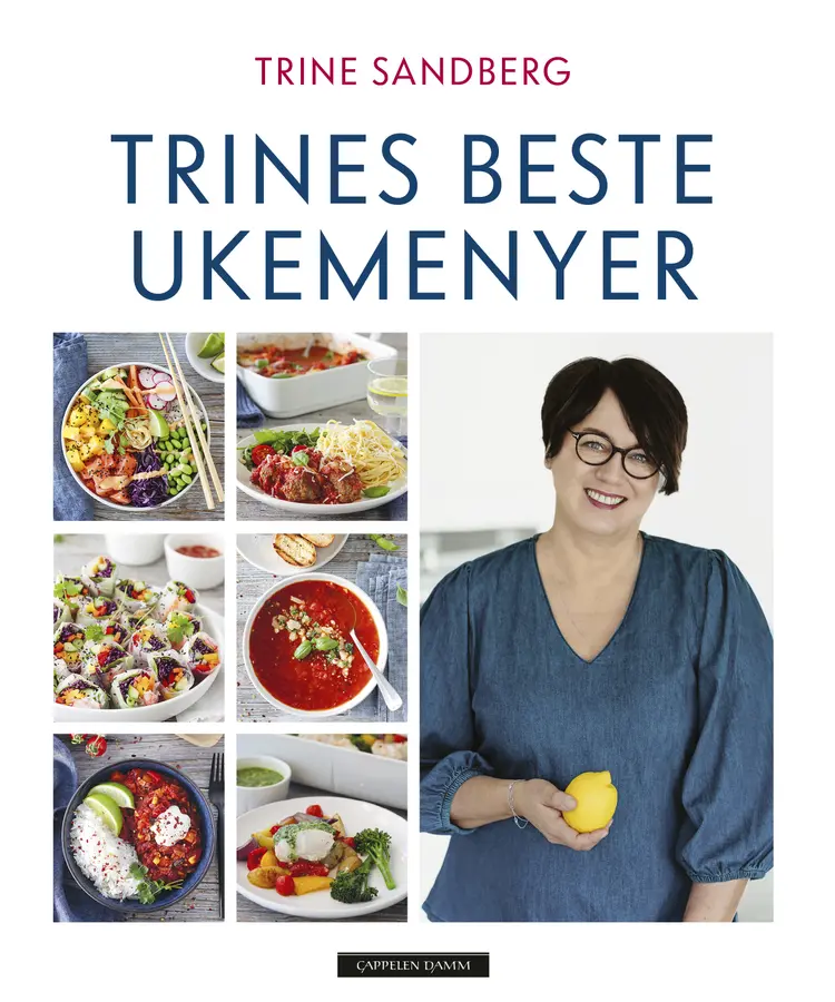 Omslag Trines beste ukemenyer av Trine Sandberg (Innbundet)