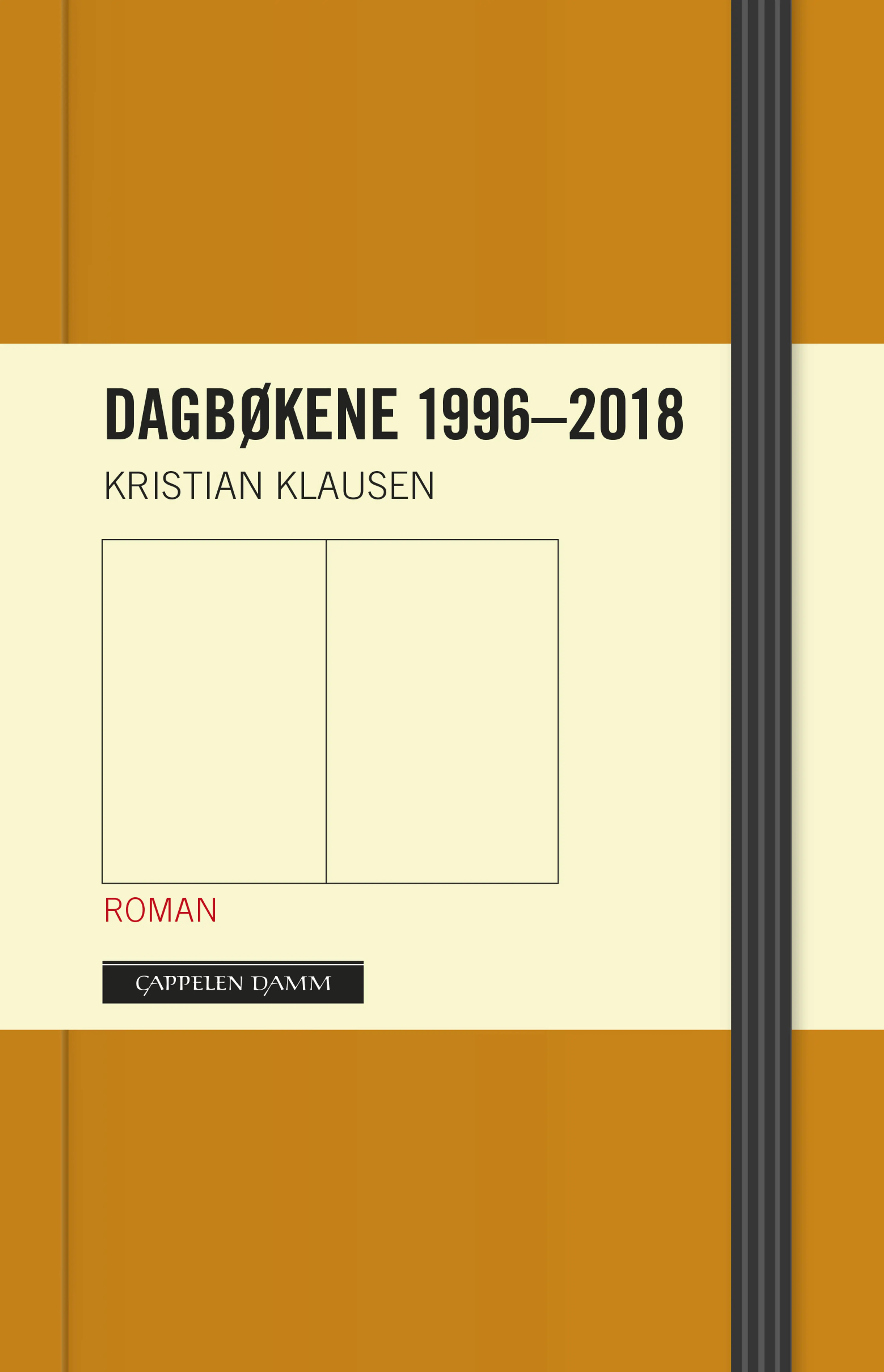 Omslag Dagbøkene 1996-2018 av Kristian Klausen (Heftet)