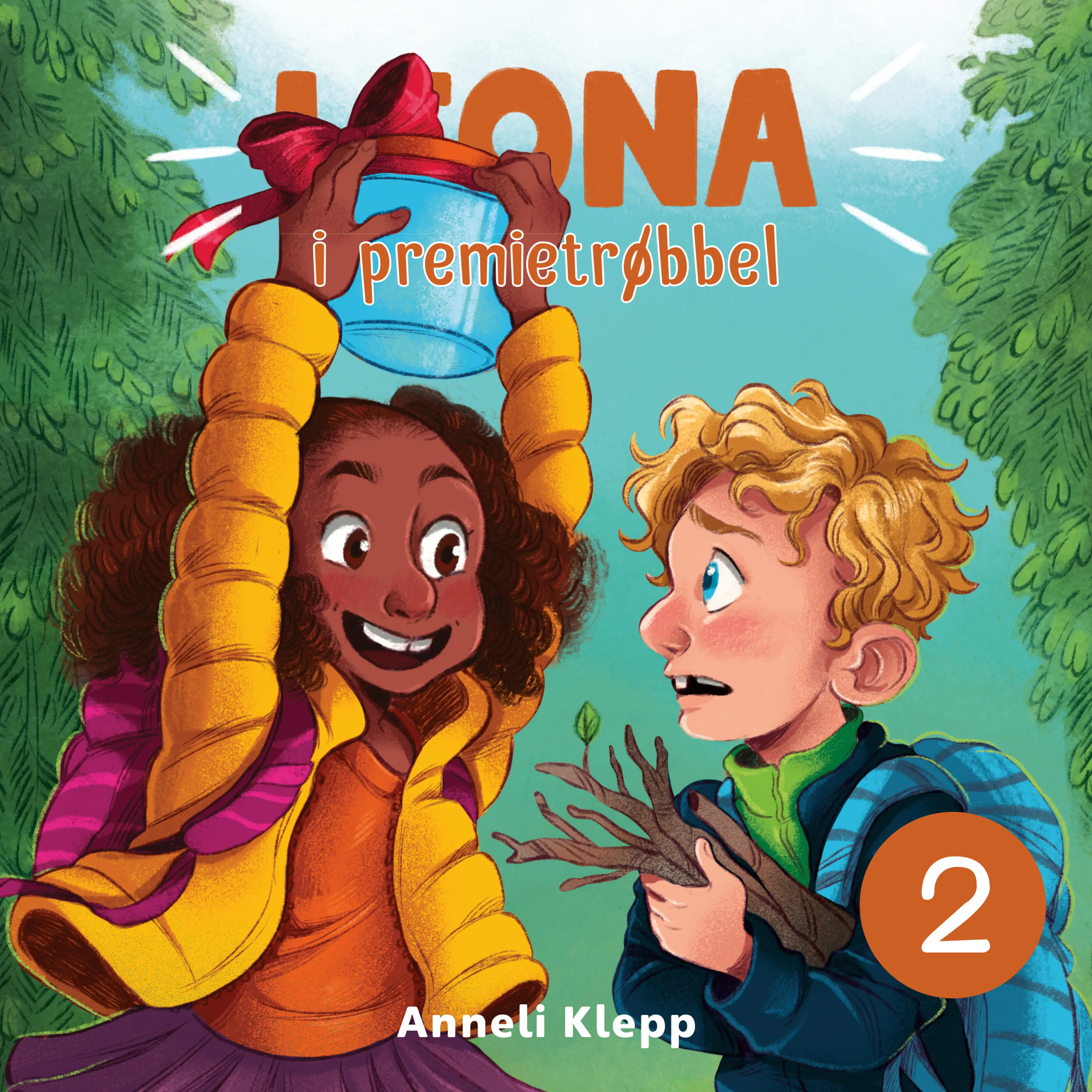 Omslag Leona i premietrøbbel av Anneli Klepp (Lydbok)