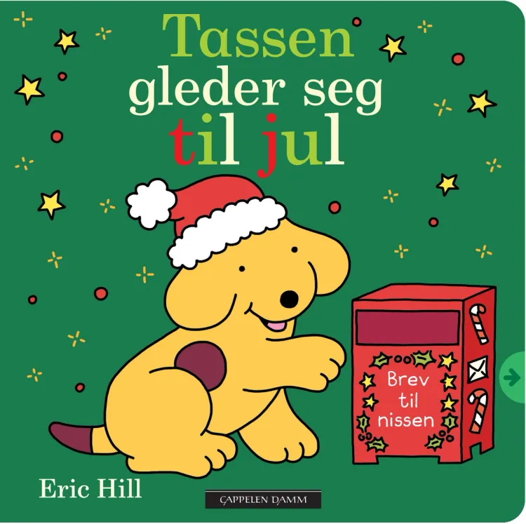 Omslag Tassen gleder seg til jul av Eric Hill (Innbundet)