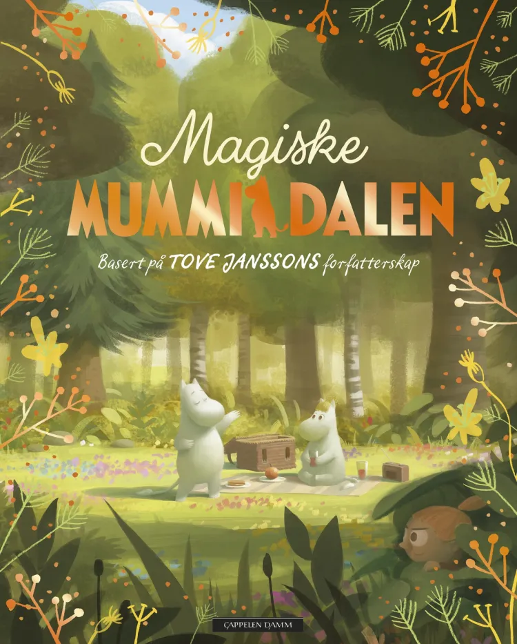 Omslag Magiske Mummidalen av Tove Jansson og Amanda Li (Innbundet)