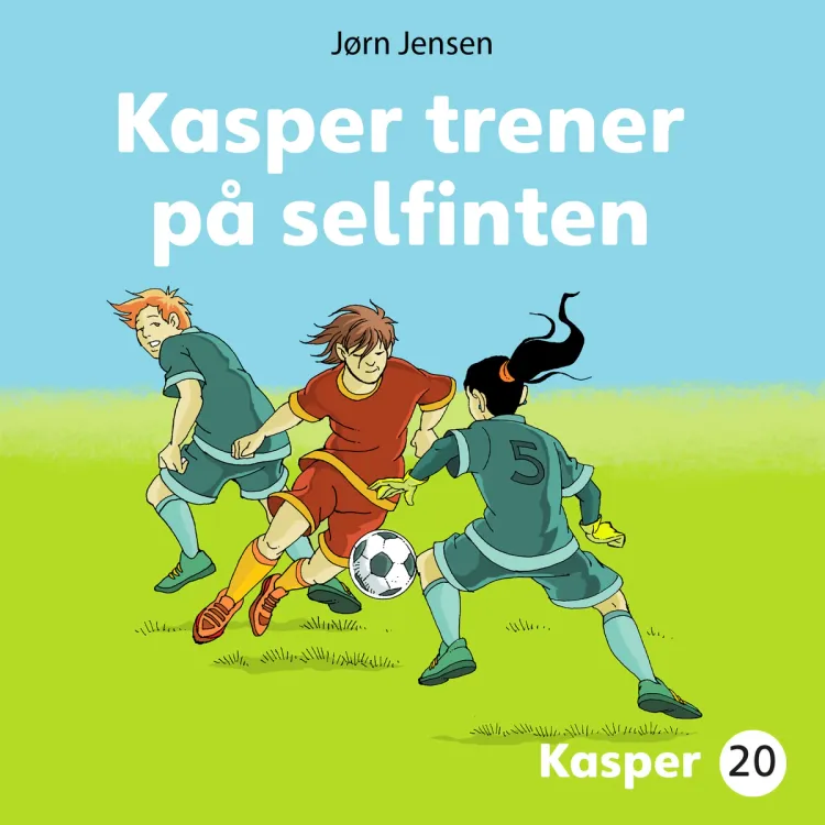 Omslag Kasper trener på selfinten av Jørn Jensen (Lydbok)
