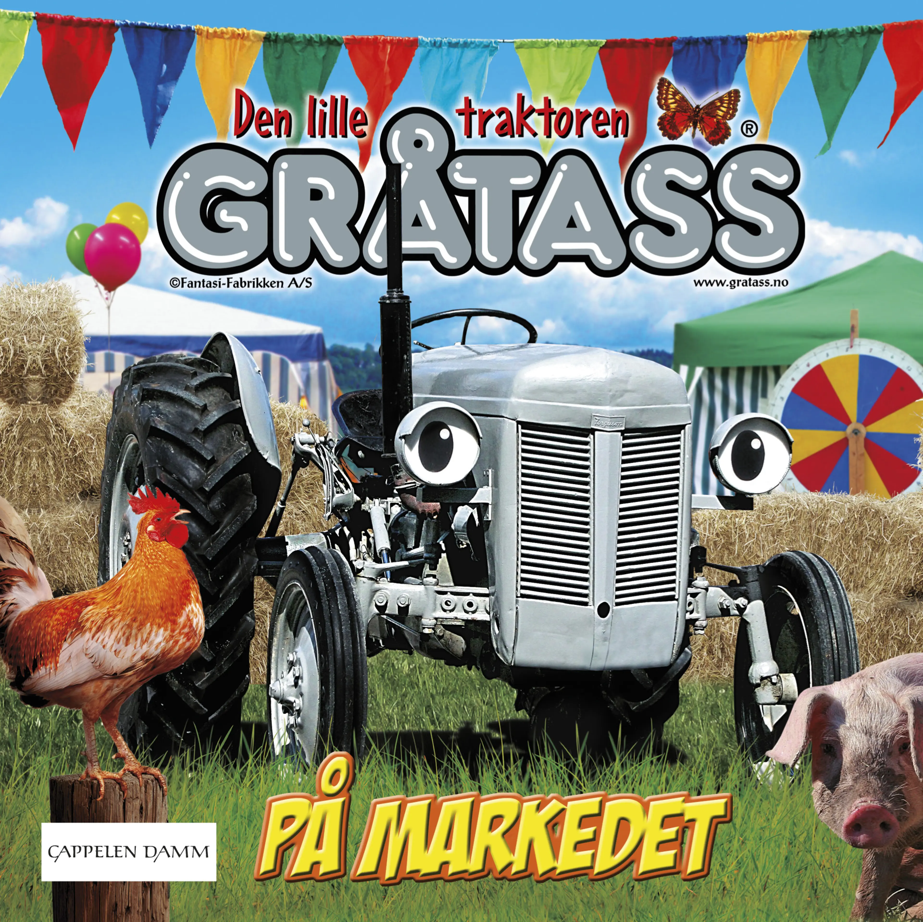 Omslag Gråtass på markedet av Morten Myklebust (Innbundet)