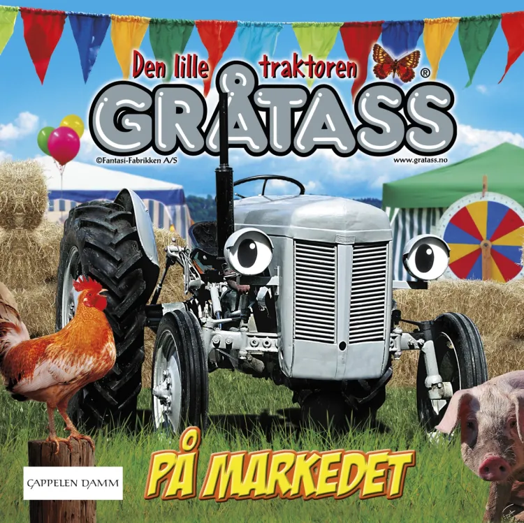 Omslag Gråtass på markedet av Morten Myklebust (Innbundet)