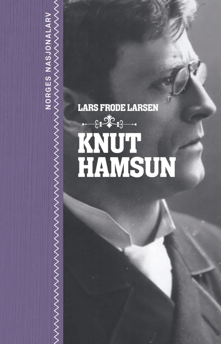 Omslag Knut Hamsun av Lars Frode Larsen (Innbundet)