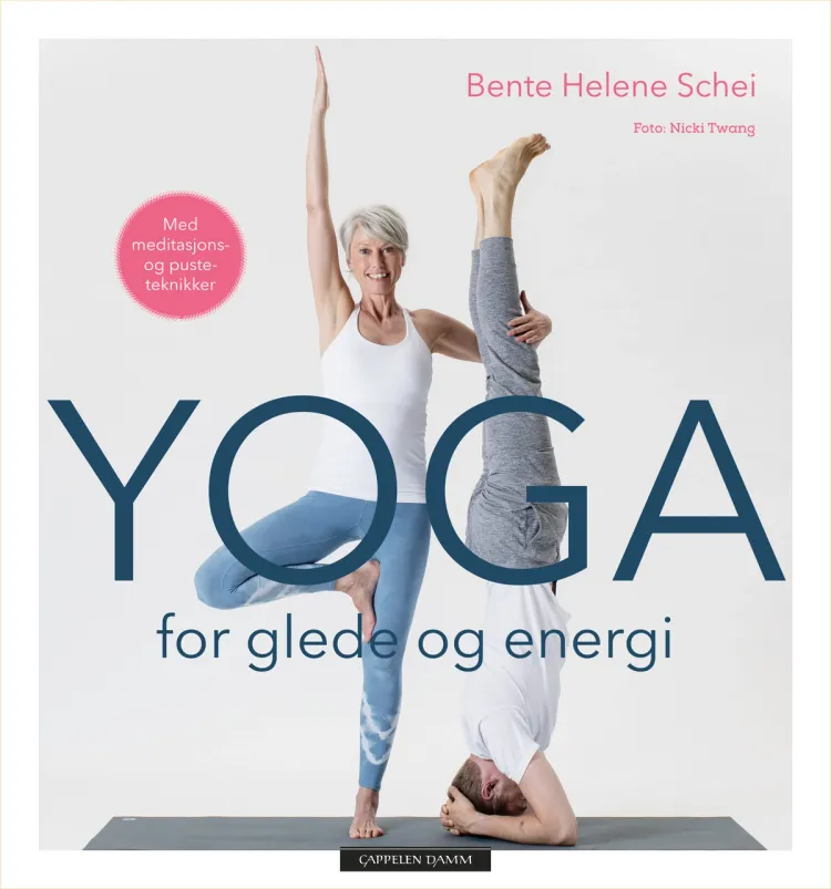 Omslag Yoga for glede og energi av Bente Helene Schei (Innbundet)