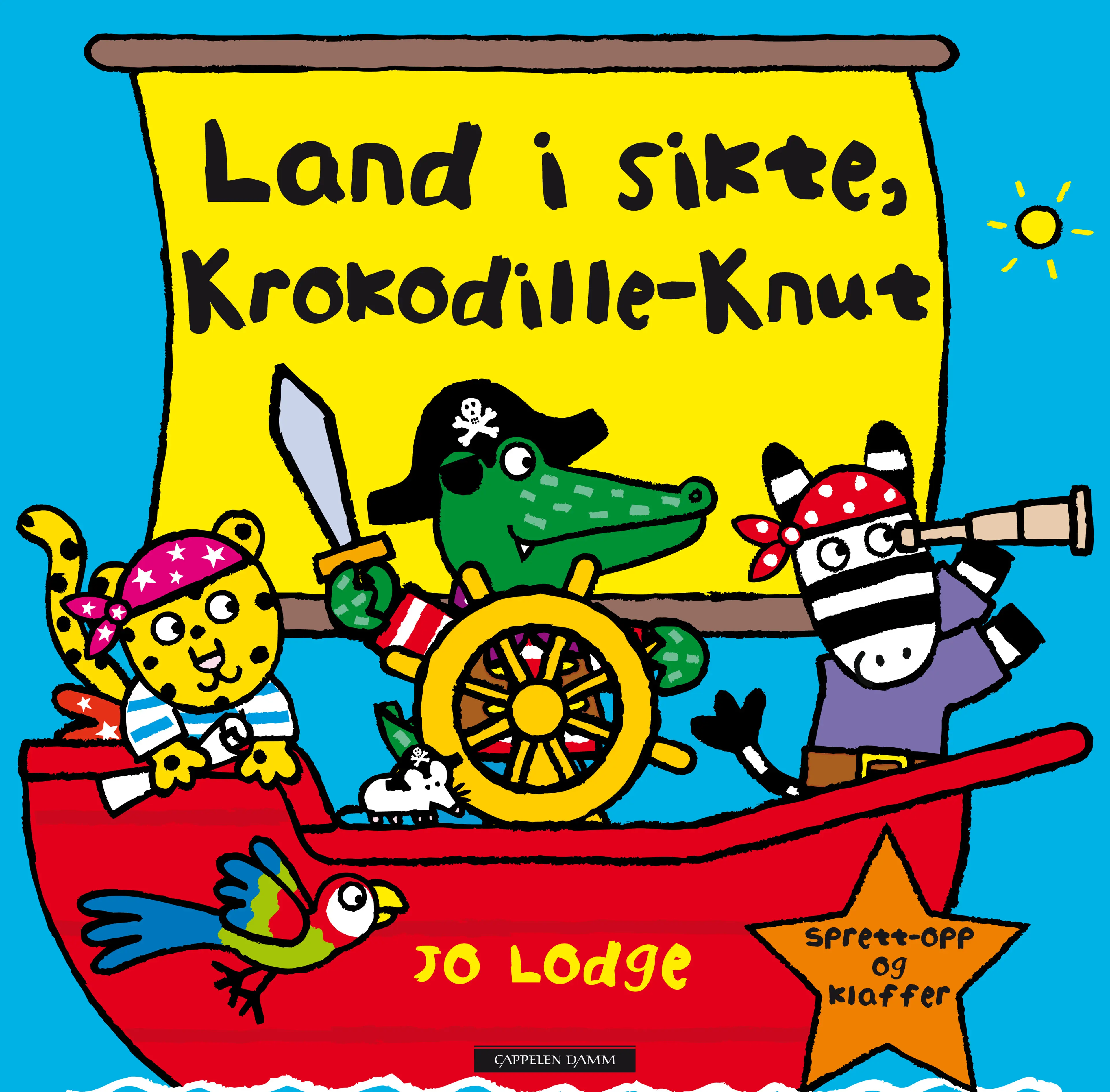 Omslag Land i sikte, Krokodille-Knut av Jo Lodge (Innbundet)