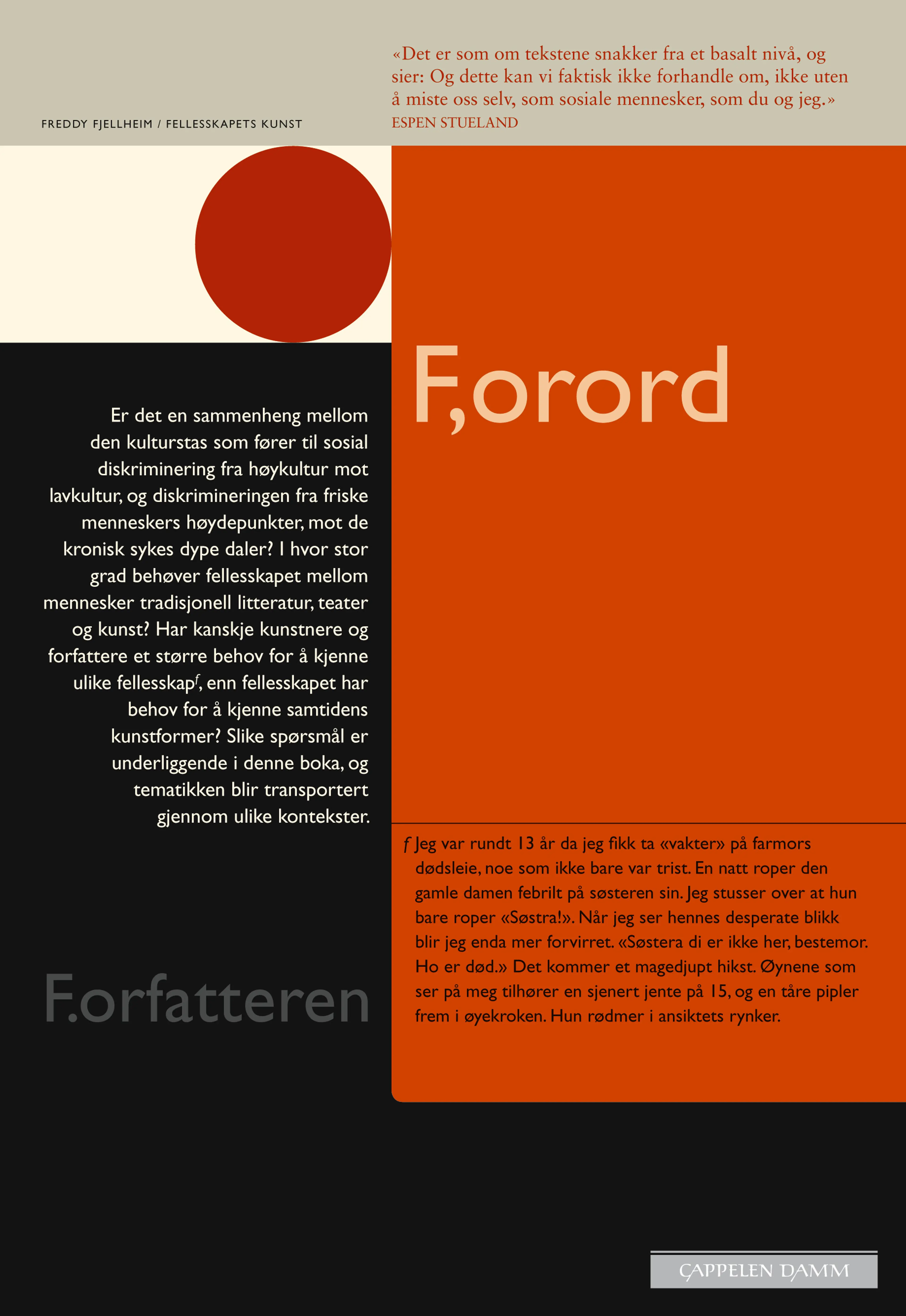Omslag Fellesskapets kunst av Freddy O. Fjellheim (Heftet)