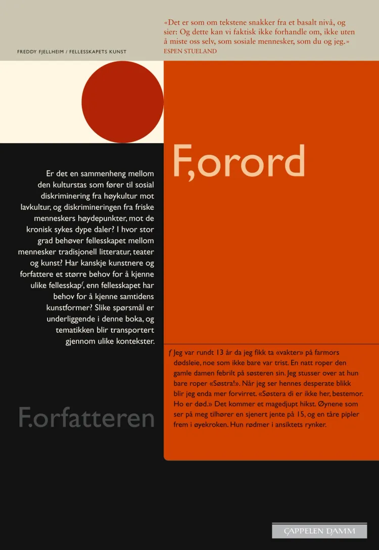 Omslag Fellesskapets kunst av Freddy O. Fjellheim (Heftet)
